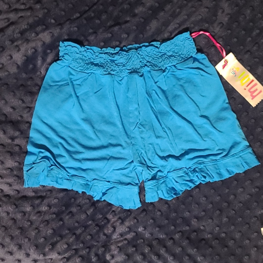 Young fabulous & broke cobalt blue girls shorts